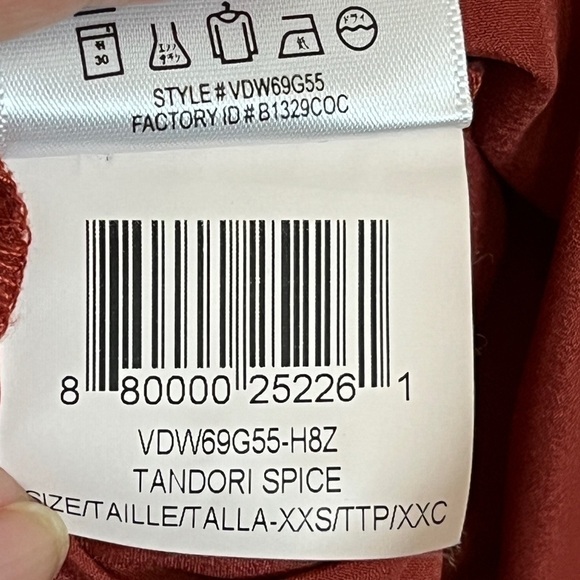 BCBGeneration Layered Tank Spaghetti Dress in Tandori Spice. Size XXS #1182 - Picture 7 of 8